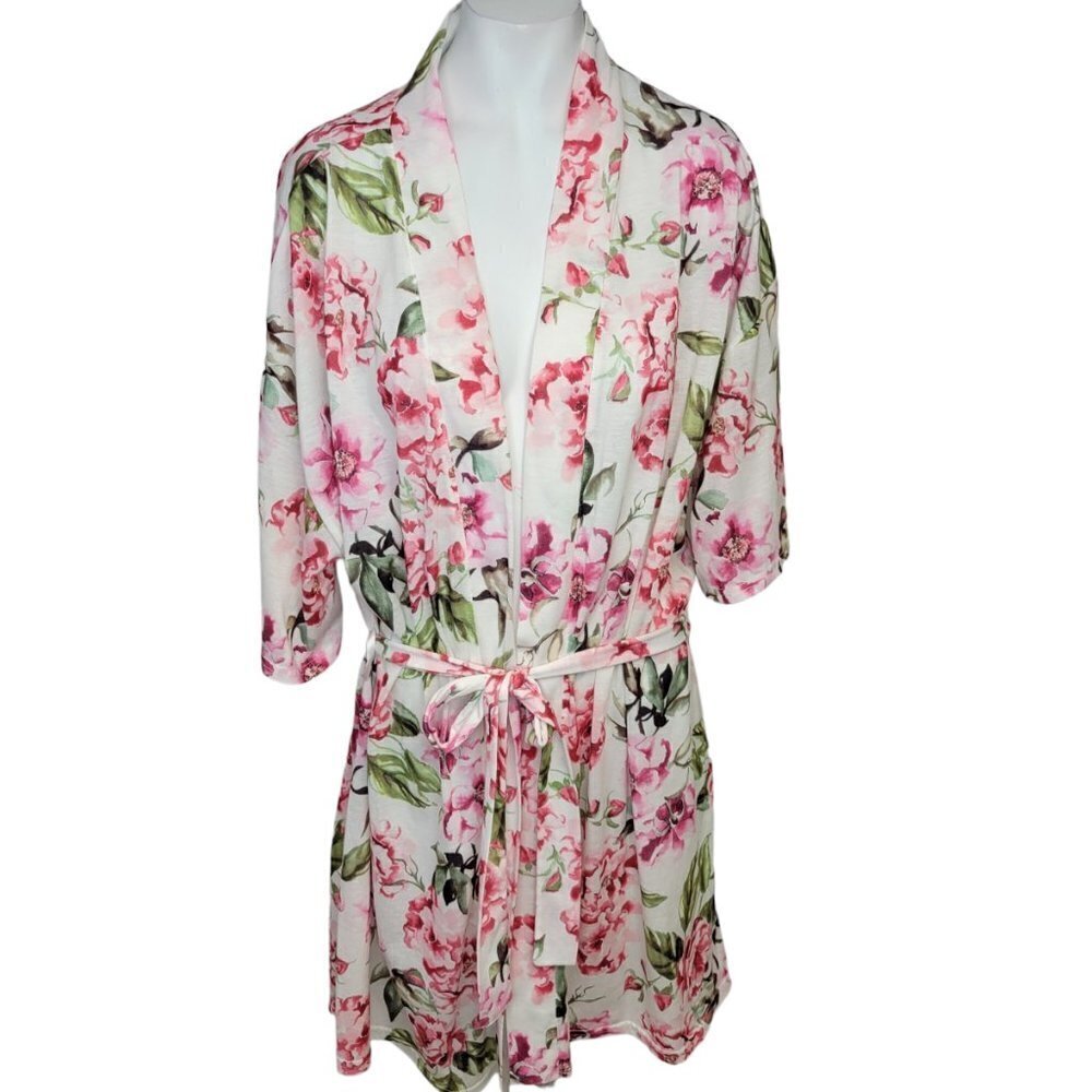 Anthropologie Show Me Your MuMu Floral Tie Waist Robe